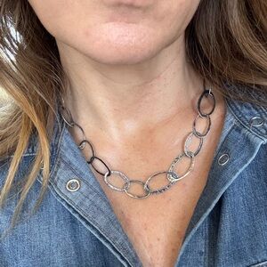 Silpada .925 Stirling Silver Oval Link Necklace